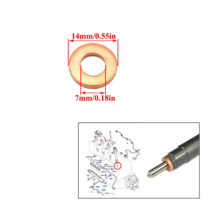 INJECTOR SEAL KIT   INJECTOR CLAMP BOLTS FOR FORD TRANSIT MK7 2.2 TDCi - Image 6