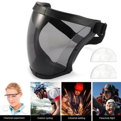 Anti-fog Full Face Shield Super Protective Head Cover Transparent Safety Mask - Image 6