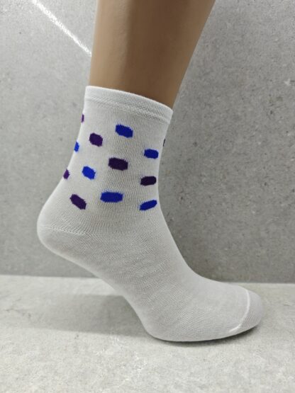 Set Of 6 12 Or 24 Pairs Womens Socks With Bubble Mix Print - Image 7