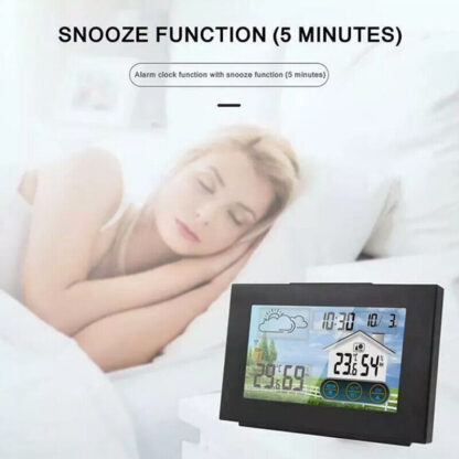 Wireless Weather Station Clock Digital Thermometer Temperature Indoor&Outdoor. - Image 6