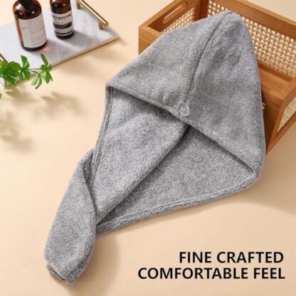 2 Pcs Thick Hair Dry Towel - Image 3