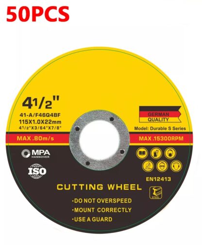 50 Pc 115MM 4.5  THIN METAL CUTTING BLADE DISC STAINLESS STEEL ANGLE GRINDER-