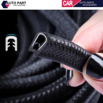 4.5M Car Door Boot Edge Protector Strip Trim U Shape Guard Seal Rubber Black UK - Image 8