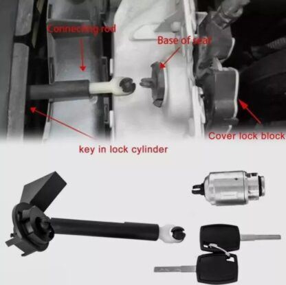 Bonnet Release Lock Latch Catch Repair Set FOR Ford Focus MK2 2004-2012 1355231 - Image 4