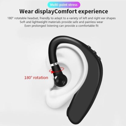 Bluetooth 5.0 Wireless Earpiece Headphones Earbuds Handsfree Headset With Mic UK - Image 5