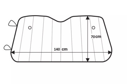 Large Windscreen Sun Shade Car Van Double Sided Aluminium UV Protect 140x70cm
