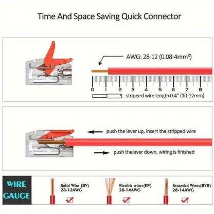 75x For Wago 221 Electrical Connectors Wire Block Clamp Terminal Cable Reusable - Image 9