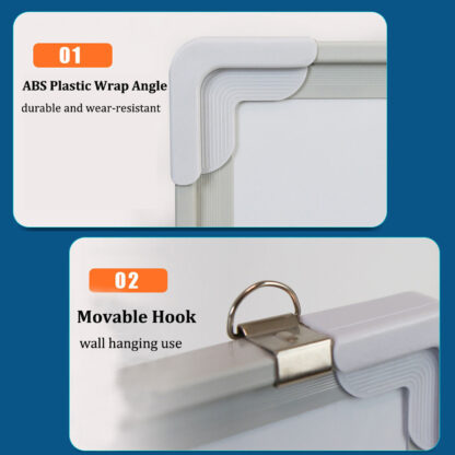 MAGNETIC WHITEBOARD SMALL LARGE WHITE BOARD DRY WIPE NOTICE OFFICE SCHOOL HOME - Image 6