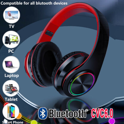 Wireless Bluetooth Headphones Over-Ear Noise Canceling All Devices - Image 10