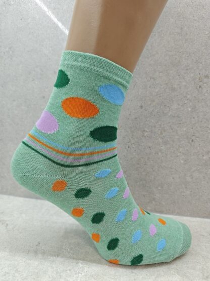 6  12  24 Pairs Womens Socks Mixed Striped  Polka Dot Designs - Image 7