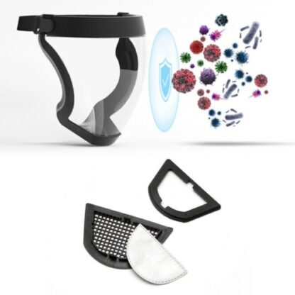 Anti-fog Full Face Shield Super Protective Head Cover Transparent Safety Mask - Image 10