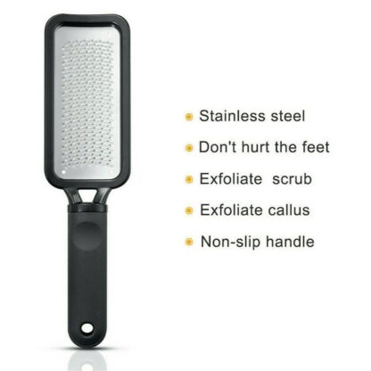 Foot File Scraper Rasp Hard Dead Dry Skin Remover Grater Callus Pedicure Black - Image 8