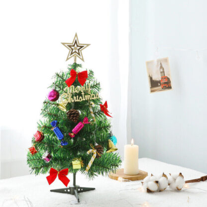 Tabletop Artificial Small Mini Christmas TreeLED Lights Ornament - Image 10