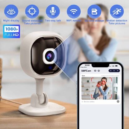 1080P HD Mini Camera Security IP CCTV Wireless WiFi Home Indoor Night Vision Cam - Image 4