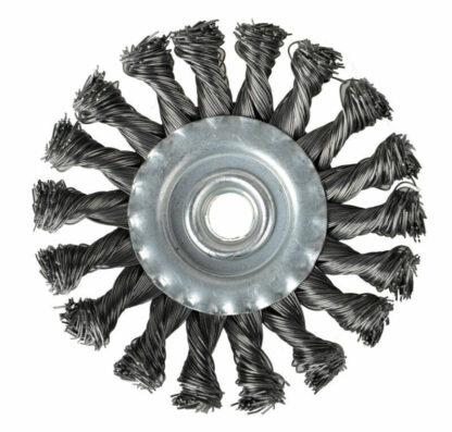 4Pcs Twist Knot Semi Flat Wire Wheel Cup Brush Set Kit For Angle Grinder M14 UK - Image 5