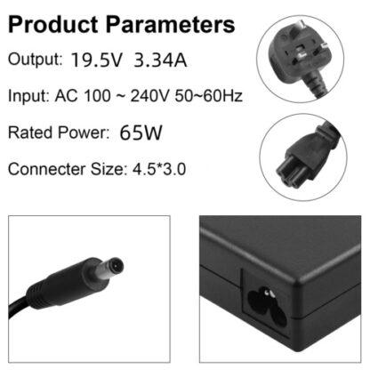 GENUINE LAPTOP CHARGER 19.5V-3.34A, 65W  WITH POWER LEAD 7348 3000 3138 NEW - Image 8