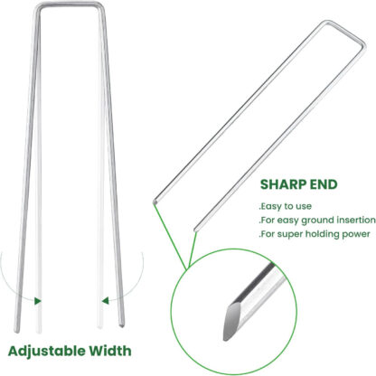 Heavy Duty Galvanised Steel Tent Pegs Metal Camping Ground Sheet - Image 8