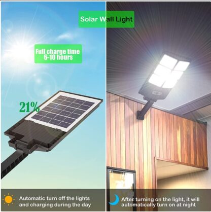Commercial  504 LED Outdoor Dusk To Dawn Solar Street Light Road Lamp - Image 6