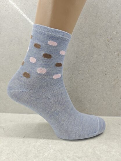 Set Of 6 12 Or 24 Pairs Womens Socks With Bubble Mix Print - Image 5