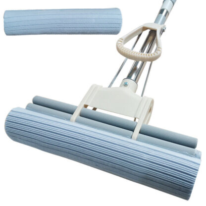 Sponge Mop Super Absorbent Squeegee Floor Mop Cleaning Telescopic Handle Head - Image 5