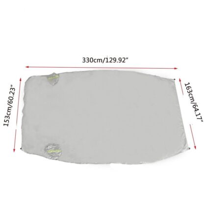 Half Car Cover Top Roof Sun UV  Rain Protection Waterproof Outdoor Universal 190T - Image 9