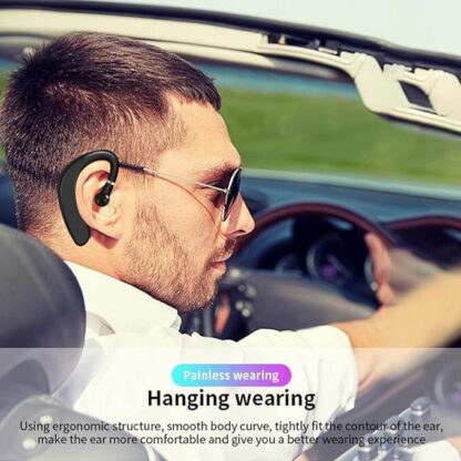 Bluetooth 5.0 Wireless Earpiece Headphones Earbuds Handsfree Headset With Mic UK - Image 2