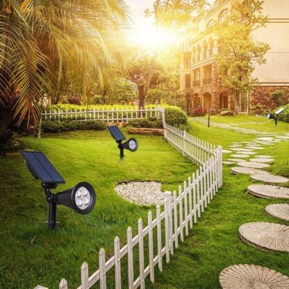 Solar Spot Lights LED Outdoor Garden Pathway Lawn Stake Lamp Landscape Decor UK - Image 9