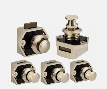 5x Mini Push Button Catch Lock Cupboard Door Motorhome Drawer Cabinet Latch Knob - Image 8