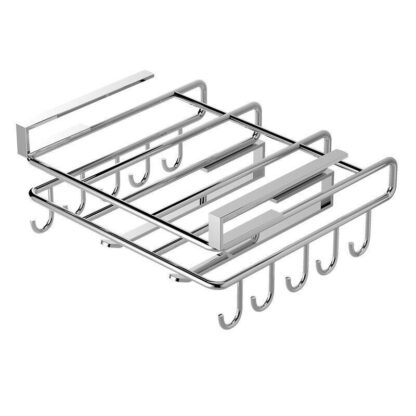 Under Shelf Storage Rack Home Kitchen Hanging Cabinet Cutting Board Organizer - Image 7