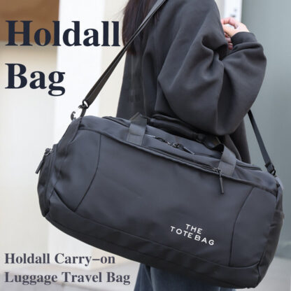 52x27x25cm Large Black Sport Gym Tote New Duffle Bag Travel Work Gear Bag - Image 2