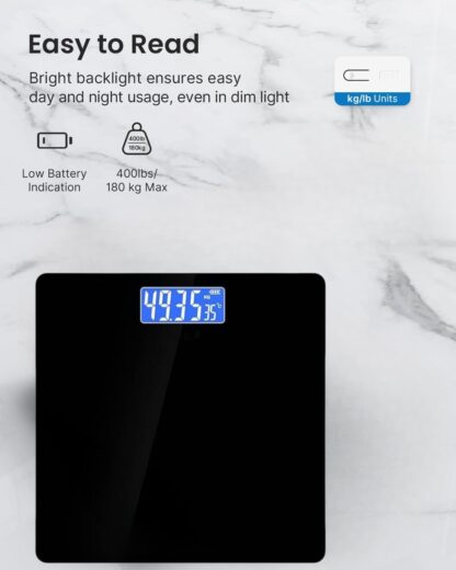 Weighing Scales Digital Electronic Bathroom Scales For Body Weight Accurate - Image 3