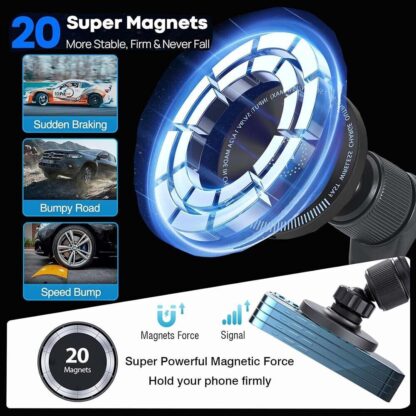 Magnetic Wireless Car Charger Mount Holder Magsafe For15 14 13 12 - Image 8