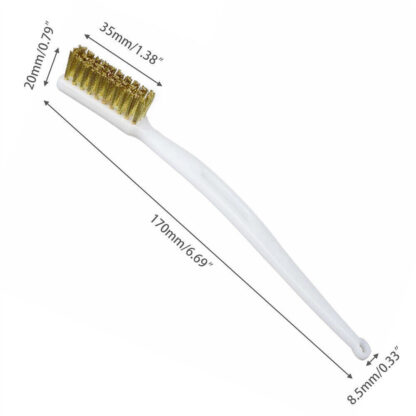 10Pieces Small Wire Brush Set Brush Steel Brass Nylon Metal Rust Paint Remover - Image 2