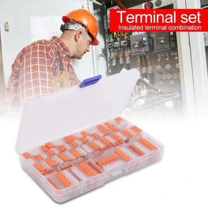 95x For Wago 221 Electrical Connectors Wire Block Clamp Terminal Cable Reusable- - Image 4