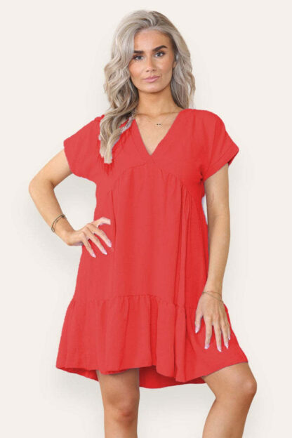 Fancy Style Tiered Smock Dress - Image 3