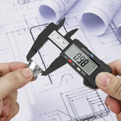6'' LCD Digital Vernier Caliper Black Micrometer Measure Tool Gauge Ruler 150mm - Image 5