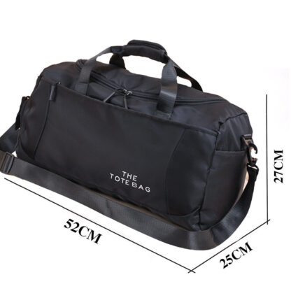 52x27x25cm Large Black Sport Gym Tote New Duffle Bag Travel Work Gear Bag - Image 9