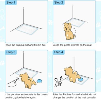 Puppy Training Trainer Train Pads Toilet Pee Wee Poo Dog Pet Cat Mats - Image 4