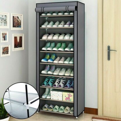 27 Pairs 10 Layers Shoe Cabinet Storage Organizer Shoe Rack Bracket - Image 5