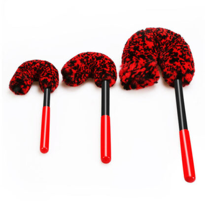 3X Set Wheel Woolies Luxury Super Plush Soft Alloy Wheel Cleaning Brush Kit UK - Image 4