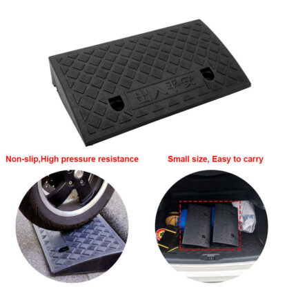 Vehicle Slope Ramp Universal Heavy Duty Rubber Kerb Ramps Car Bikes Threshold - Image 3