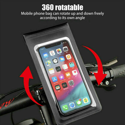 Bicycle Motor Bike 360 Waterproof Phone Case Mount Holder For All Mobile Phones - Image 7