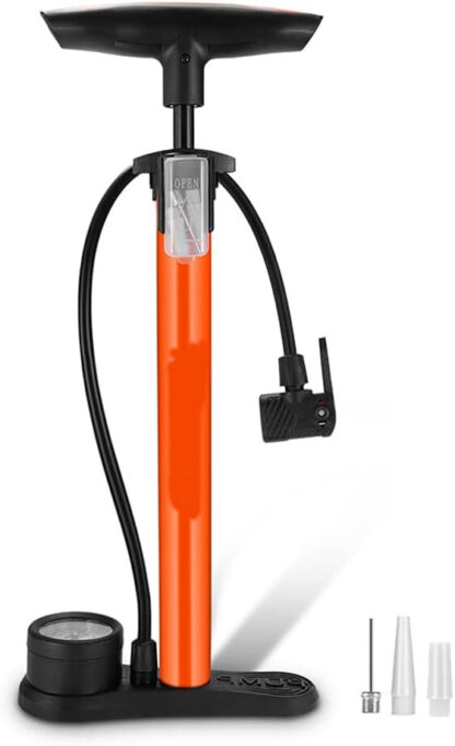 Heavy Duty Floor Standing Bike Cycle Bicycle Tyre Hand Air Mini With Gauge - Image 9
