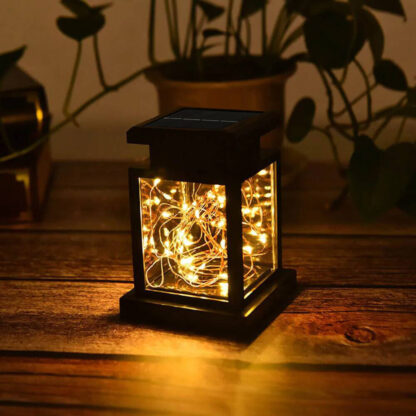 3PCS Solar Powered LED Lantern Light Waterproof Lamp Hanging Outdoor Garden Lawn - Image 2