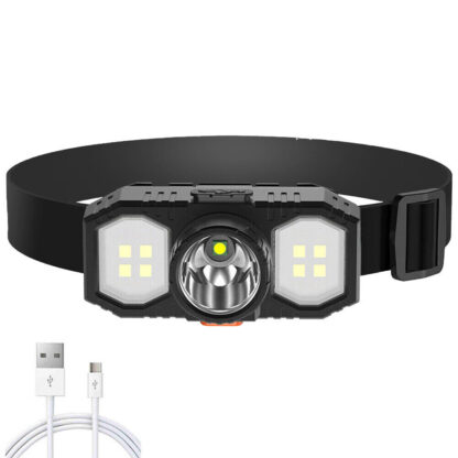 Super Bright Waterproof LED Head Torch Headlight USB Rechargeable Headlamp UK - Image 2