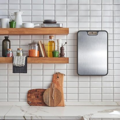 Stainless Cutting Board Double-Sided Titanium Cutting Boards For Kitchen Camping - Image 2