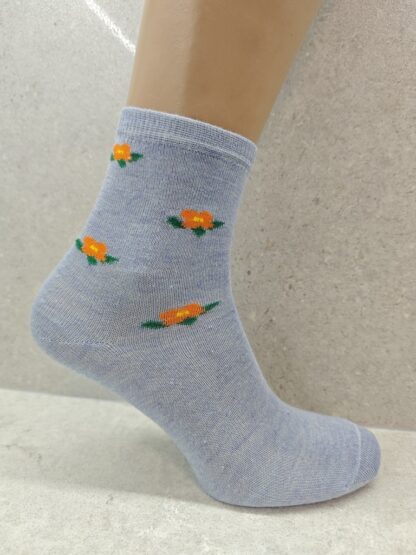 Women's Floral Cotton Socks 6 12 24 Pairs - Image 6