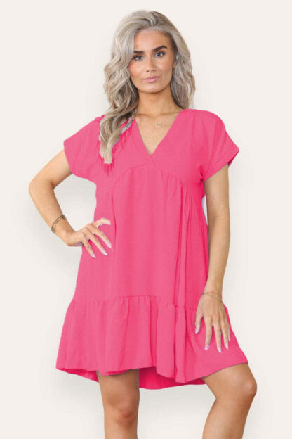 Fancy Style Tiered Smock Dress - Image 2