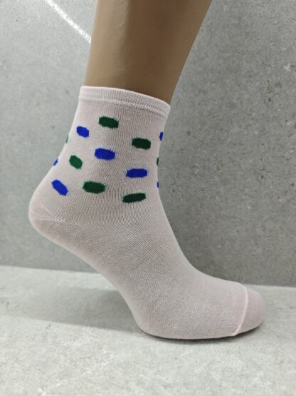 Set Of 6 12 Or 24 Pairs Womens Socks With Bubble Mix Print - Image 2