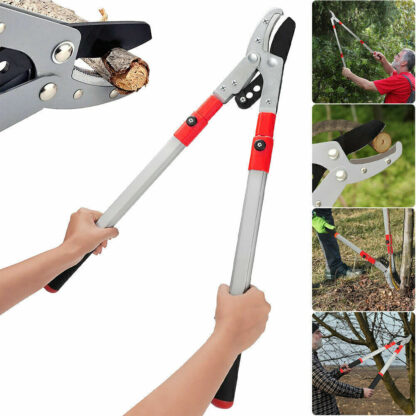 Heavy Duty Telescopic Long Handle Lopper Extend Tree Branch Anvil Pruner Cutter - Image 2